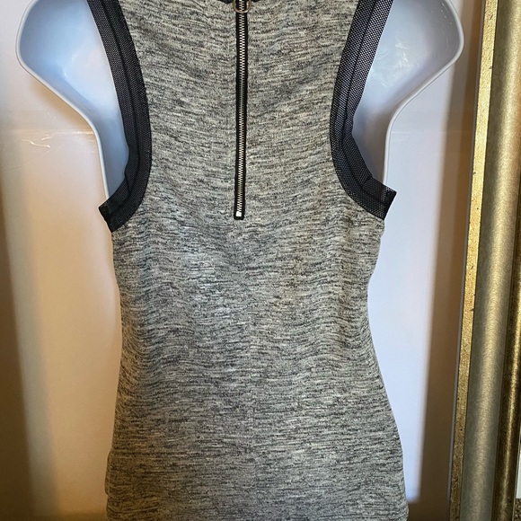 Rachel Roy Knit Racer Back Tank with Zip Sz Small - Picture 3 of 6